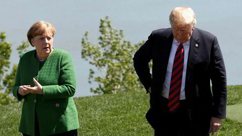 – Vi kan ikke la oss dytte rundt, sa Merkel i et tv-intervju etter G7-møtet og la til at Trumps holdning var «alvorlig og deprimerende».