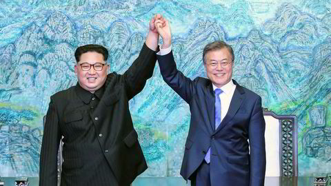 Nord-Koreas leder Kim Jong Un møtte nylig Sør-Koreas president Moon Jae-in i den demilitariserte sonen ved grensen