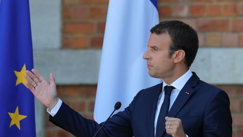 Den franske presidenten Emmanuel Macron sliter med oppslutningen blant folket om dagen.