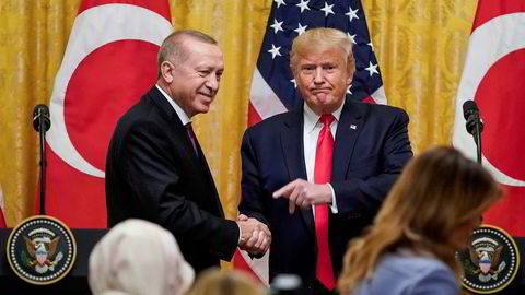Tyrkias president Recep Tayyip Erdogan møtte Donald Trump i Det hvite hus onsdag.