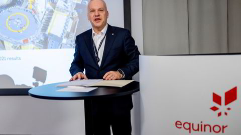 Equinor og konsernsjef Anders Opedal nøt godt av elleville gasspriser i tredje kvartal.