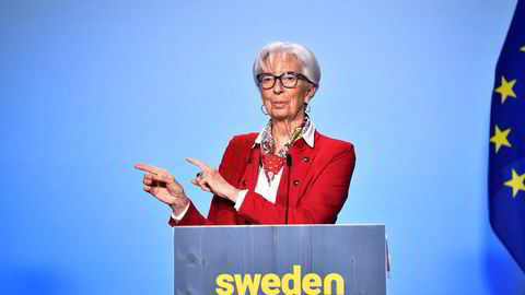 ECB-sjef Christine Lagarde var på besøk i Stockholm i forrige uke. Anledningen var et møte mellom finansministrene i EU og ledere for landenes sentralbanker.