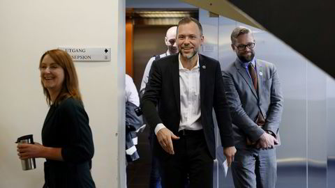 SV-leder Audun Lysbakken kunngjorde onsdag morgen at han ikke tar gjenvalg som partileder, og møtte pressen på Stortinget etterpå.