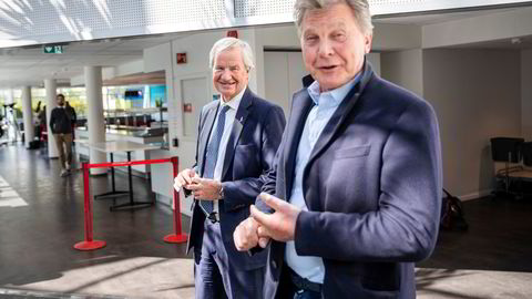 Bjørn Kjos (til venstre) og Bjørn H. Kise tror Norwegian gjør lurt i oppkjøpet.