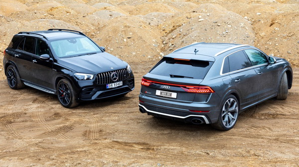 Supersuv-duell mellom Mercedes-AMG GLE 63 S og Audi RS Q8 ...