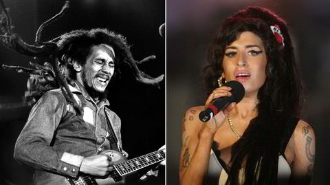 To ikoner med evig liv: Bob Marley (1945–1981) og Amy Winehouse (1983–2011) har musikk og personlighet som treffer stadig nye generasjoner. Nye spillefilmer om dem ødelegger ikke den statusen.