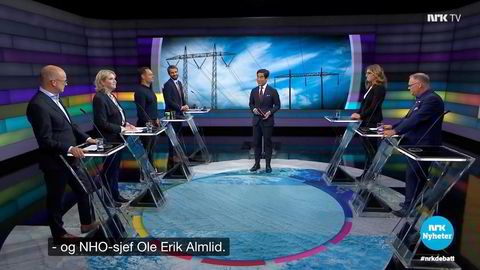 På NRKs «Debatten» 30. august i fjor møtte politikerne utvalgte bedrifter for å diskutere en mulig strømstøtteordning. Stemningen ble amper, ifølge kronikkforfatteren, som selv var med.