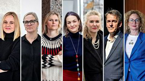 Fra venstre: Karin Hindsbo, Lotte Konow Lund, Cornelia Svedman, Emilie Magnus, Ina Johannesen, Gunnar Krogh-Hansen og Tone Hansen.