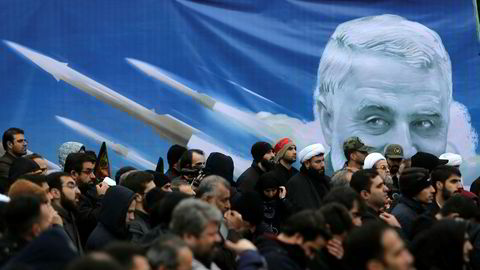 Demonstrasjoner i Teheran, Iran, har etterfulgt drapet på generalen Qasem Soleimani natt til fredag 3. januar. Både i Iran og i USA har angrepet vekket sterke reaksjoner.