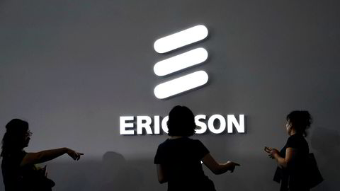 En Ericsson-logo avbildet på Mobile World Congress (MWC) i Shanghai i Kina tidligere i år.