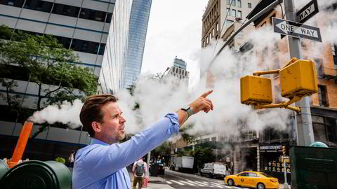 Det norske selskapet Unacast har i pandemien fått voldsomt stor oppmerksomhet fra næringslivet og myndigheter for sporingsdata. I nabolaget Tribeca sør på Manhattan har Thomas Walle (bildet) sett på hvem som flytter ut – og inn.