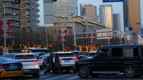 Kombinasjonen av veiprising og t-baneutbygging er det transporttiltaket som kutter køer mest effektivt i Bejing (bildet).