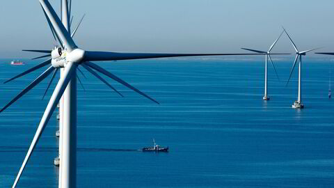 Lillgrund vindmøllepark i Øresund i 2009.