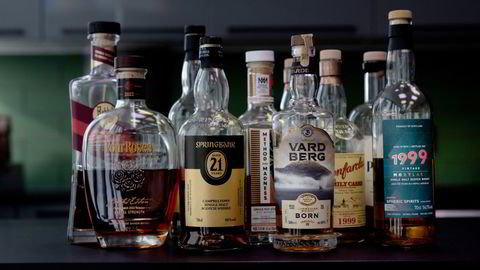 Det er eksklusive whiskyflasker som lanseres på torsdag