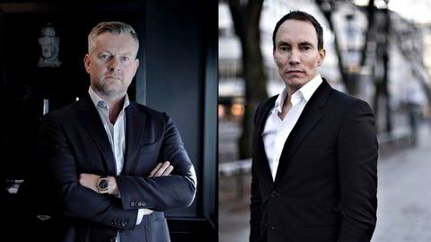 I retten siden oktober: De tiltalte Endre Tangenes (fra venstre) og Erik Egenæs