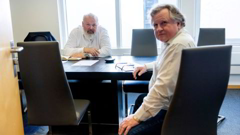 Ice-aksjonær Roy Mosvold (til venstre) og hans advokat Hans P. Bjerke har sendt brev med varsel om søksmål i kjølvannet av Lyses oppkjøp av datterselskapet Ice Group Scandinavia. – Kjøpet av Ice er i strid med lovbestemte regler for å beskytte aksjonærminoriteten, sier Bjerke.