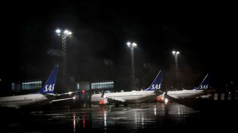 SAS har lagt bak seg et år med fravær av de fleste passasjerer – og dermed inntekter – grunnet koronakrisen. Her fra Bergen lufthavn Flesland.