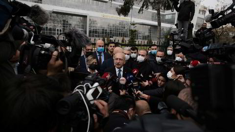 Den tyrkiske opposisjonslederen Kemal Kiliçdaroglu, leder for CHP, krever at valget i Tyrkia fremskyndes til neste år. Her fra 3. desember i år.
