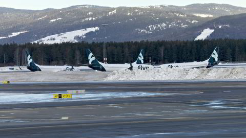 Parkerte Flyr-fly på Oslo lufthavn denne uken.