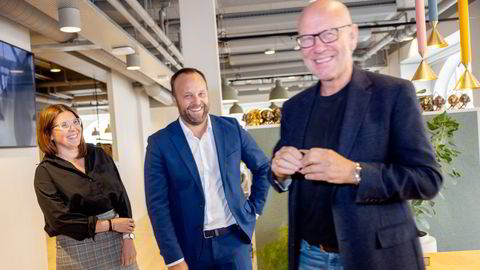 Stine Grøndahl Sesseng, Sindre Beyer og Kjetil Try (til høyre) er fornøyd med endringene i Try-ledelsen.