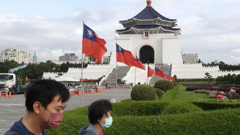 Det er frykt at Kina vil foreta seg noe overfor Taiwan. Her fra Chiang Kai-shek Memorial Hall i Taipei tidligere denne uken.