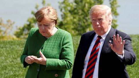 USAs president Donald Trump langer nok en gang ut mot sine allierte, denne gangen mot Tyskland og forbundskansler Angela Merkel.