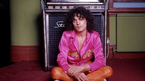 Oppfinneren. Marc Bolan oppfant glamrock. Her er han hjemme hos seg selv i 1977, året han døde.