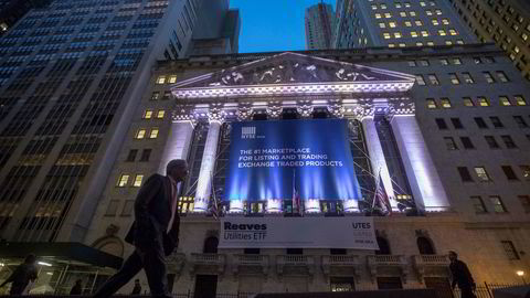 New York Stock Exchange på Wall Street i New York tidligere i høst.