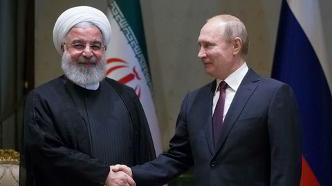 Irans president Hassan Rouhani og Russlands president Vladimir Putin møttes sist uke i Ankara. Nå går de sammen om en frihandelsavtale.