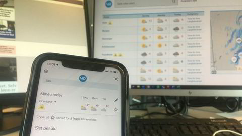 Mens nordmenn må holde seg hjemme i påsken, faller behovet for å sjekke værmeldingen. Det har nettstedet Yr.no fått merke, med «bare» 7,4 millioner besøk i uken i snitt den siste perioden.