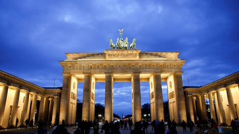 Tysk økonomi kommer ikke til å knekke sammen, skriver artikkelforfatteren. Her Brandenburger Tor i Berlin.