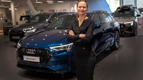 Audi-sjef Elin Sinervo selger nå nesten utelukkende elbiler, og fjerner stadig flere modeller som går på fossile drivstoff fra prislistene.