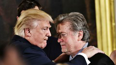 Nå langer Trump ut mot sin tidligere viktigste rådgiver, sjefstrateg Steve Bannon. Utfallene kommer etter at Bannon har uttalt seg kritisk om enkelte ting som skjedde i Det hvite hus frem til han fikk sparken i august i fjor.