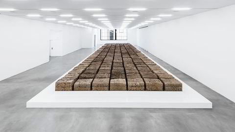 Byens avfall. Amerikaneren Mike Bouchet har i sin gigantiske og illeluktende Manifesta-installasjon «The Zurich Load» inkludert hele Zürich i kunstproduksjonen. Foto: Camilo Brau