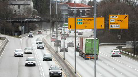 Regjeringen garanterer for finansieringen av utbyggingen av E18, som dermed kan starte om rundt ett år. Foto: Terje Pedersen / NTB scanpix