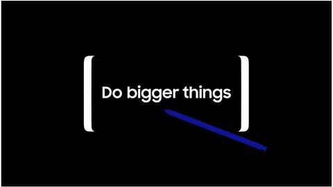 Samsung letter litt på sløret foran lanseringen med en liten animasjon på hjemmesiden sin.