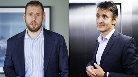 Seniorstrateg Dane Cekov i Sparebank 1 Markets (til venstre) og rente- og valutastrateg Nils Kristian Knudsen i Handelsbanken.