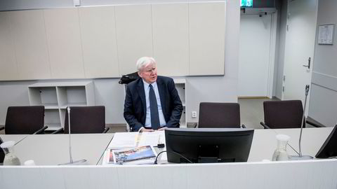 Tore Kjos i retten i forbindelse med konkurssaken mot hans selskap Read Group as i 2019.