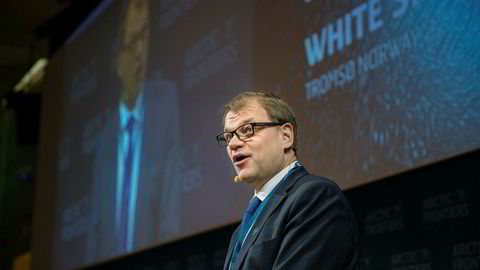 Juha Sipilä, statsminister i Finland. Her under konferansen Arctic Frontiers i Tromsø i 2017.