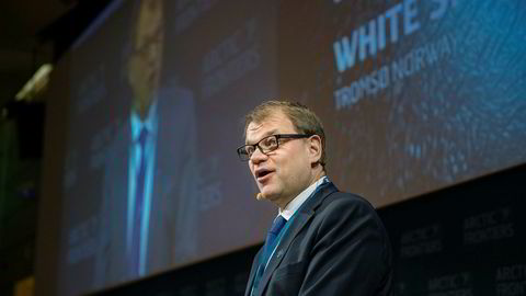 Juha Sipilä, statsminister i Finland. Her under konferansen Arctic Frontiers i Tromsø i 2017.