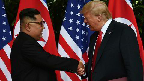 Donald Trump, her fra tirsdagens møte med Nord-Koreas leder Kim Jong-un.