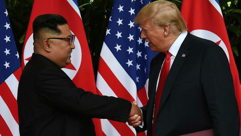 Donald Trump, her fra tirsdagens møte med Nord-Koreas leder Kim Jong-un.