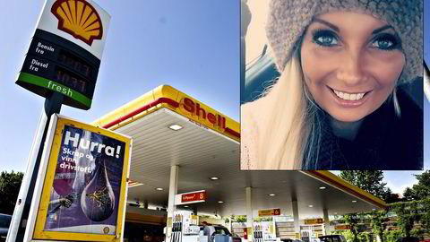 Overrasket: Prisen hoppet da Kristine Celeste Myrhagen (avbildet) skulle fylle bensin. Illustrasjonsfoto: Per Ståle Bugjerde/Privat