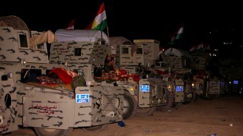 Kampen for å frigjøre Mosul er i gang. På bildet er Peshmerga-soldater samlet øst for Mosul under forberedelsene til frigjøringen. Foto: Azad Lashkari/Reuters/NTB scanpix