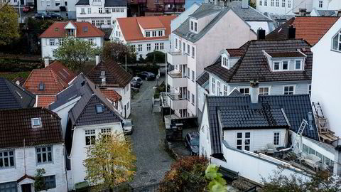 Illustrasjons bilde av boliger i Bergen.