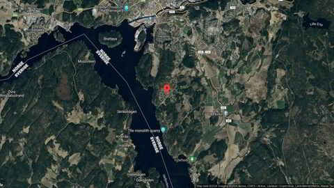 Området rundt Brattskottveien 16C, Halden, Østfold