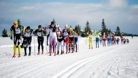 Birkebeinerrennet opplever ikke samme trykket som inntil 2014 lenger. Nå er antallet deltagere på nivå med rennene tidligere på 2000-tallet. Foto: Jon Olav Nesvold/