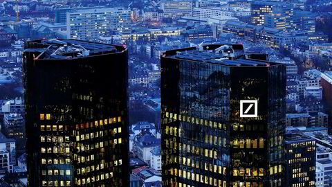 Hovedkvarteret til Deutsche Bank i Frankfurt.
