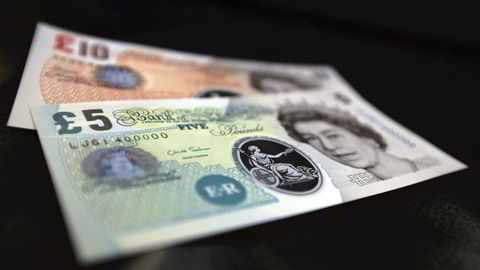 Britiske pund er kraftig svekket mandag. Foto: Chris Ratcliffe REUTERS NTB SCANPIX