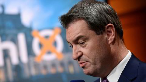 Ingen god dag for delstatsminister Markus Söder og hans parti CSU) etter søndagens delstatsvalg i Bayern.